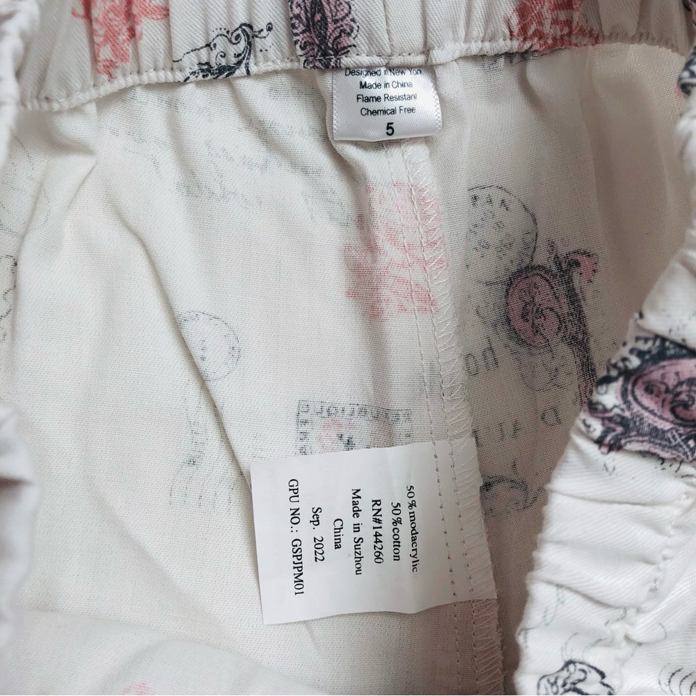 💕 Petite Plume Paris Musings Luxury Pajamas • Size 5T • Shirt & Pants Set - Picture 11 of 13